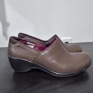 Merrell Angelic Leather Skip on Brown comfort loafer Women's Size‎ 7.5